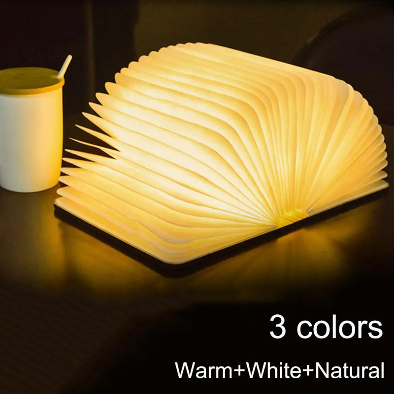 Portable 3D LED Book Night Light