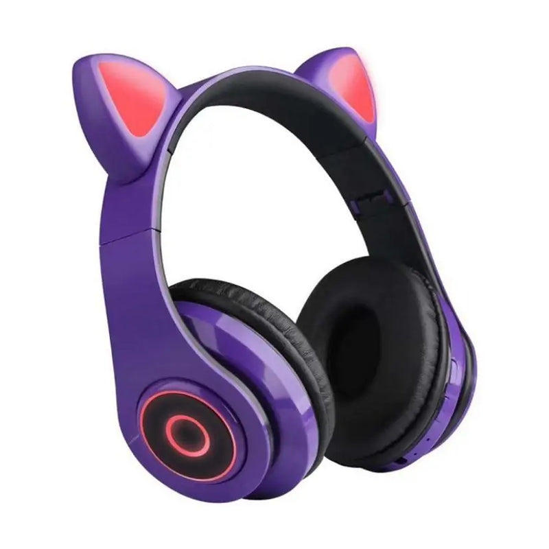 LED Cat Ear Bluetooth Headphones