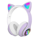 LED Cat Ear Bluetooth Headphones