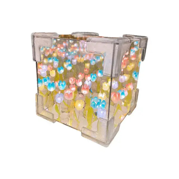 Cube Mirror Tulip Nightlight