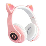 LED Cat Ear Bluetooth Headphones