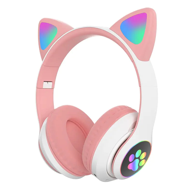 LED Cat Ear Bluetooth Headphones