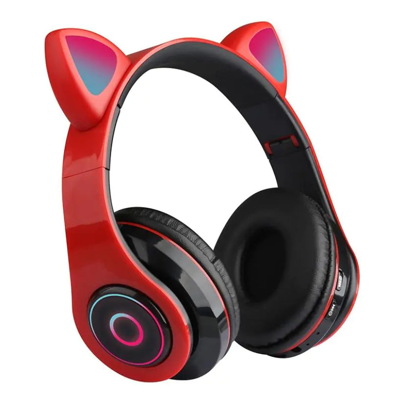 LED Cat Ear Bluetooth Headphones