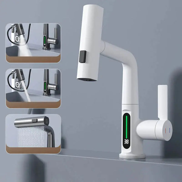 Smart Rotating Faucet with Digital Display