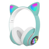 LED Cat Ear Bluetooth Headphones