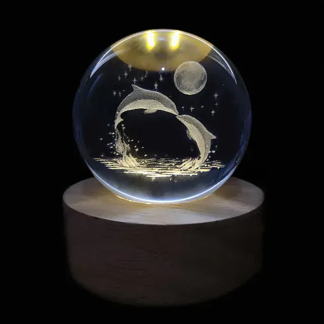 Planetary Galaxy Night Light Crystal Ball