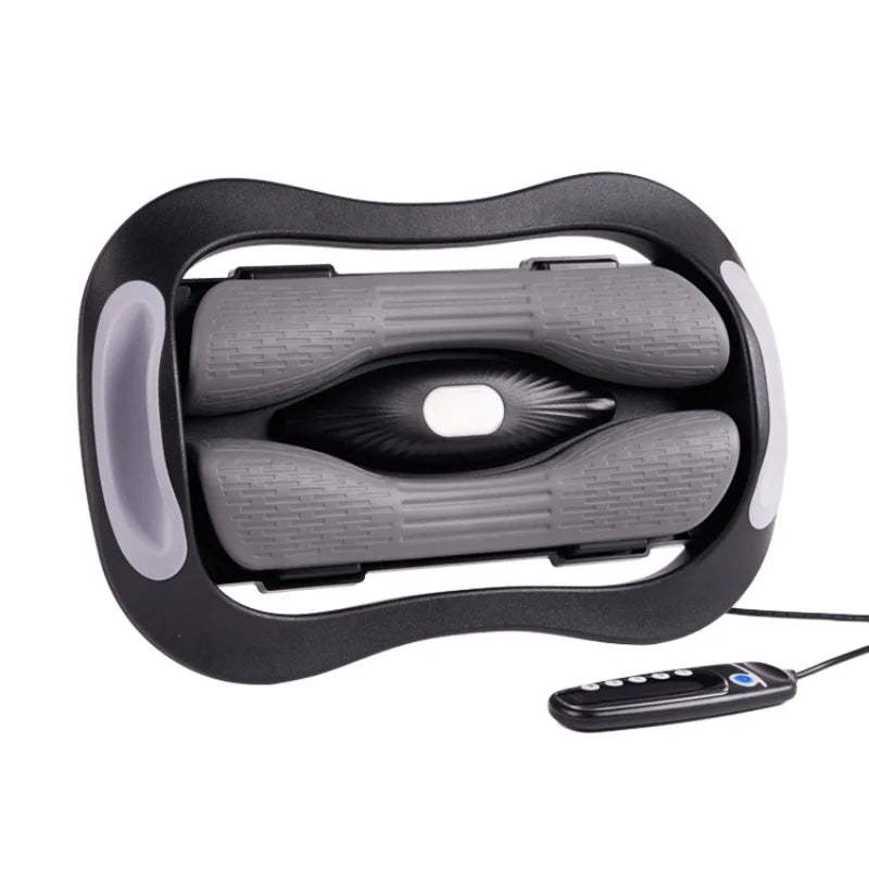 Electric Lumbar Traction Device with Massage & Heat Therapy