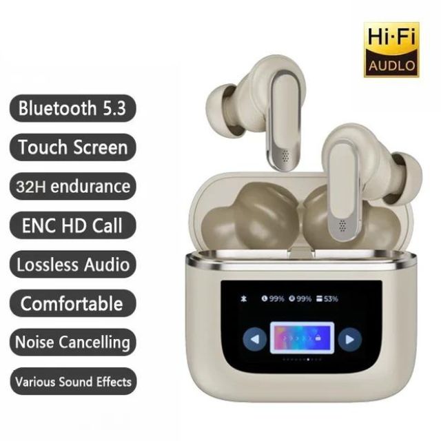 Wireless Earbuds with Touch Screen