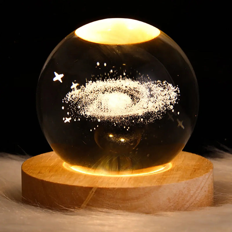 Planetary Galaxy Night Light Crystal Ball