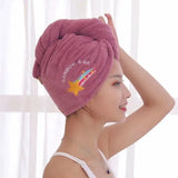 Luxurious Microfiber Shower Cap Towel for Women