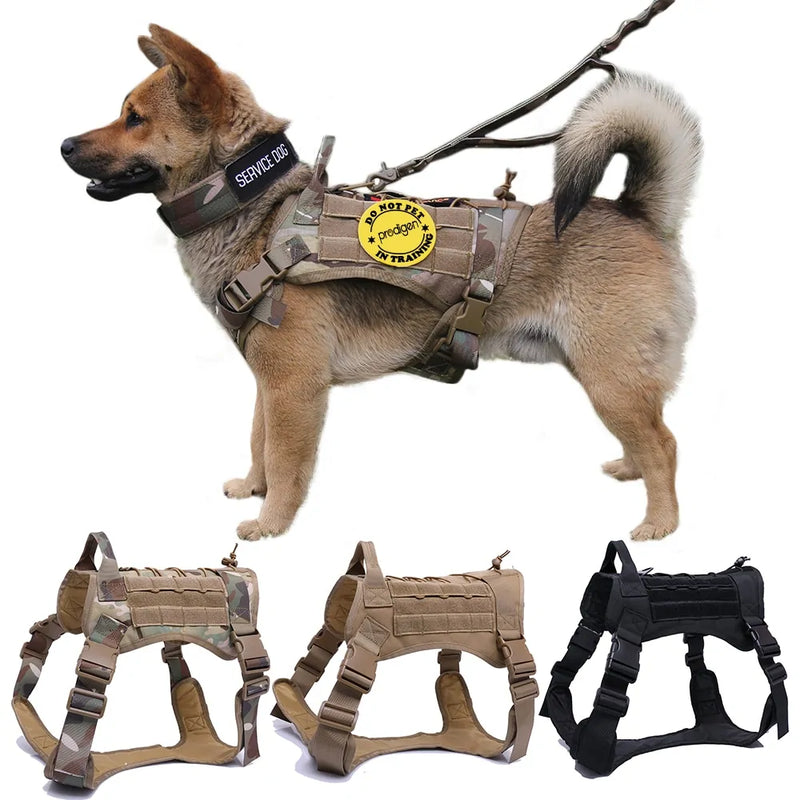 Tactical Dog Harness with Leash